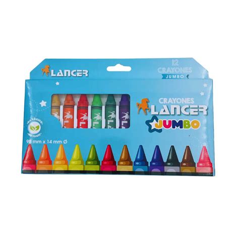 Crayones Lancer Jumbo Redondo Mm Tia Tula