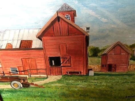 New Jersey Barn Painting By Bart Dunlap Fine Art America