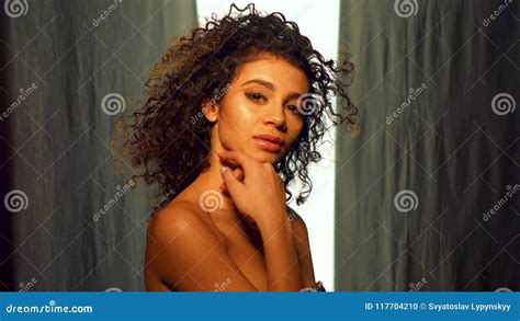 Portrait Of Beautiful Brunette Woman Stock Photo Image Of Girl Fashion