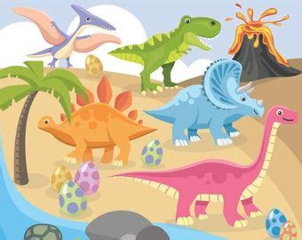 Cute Baby Dinosaur Clipart Png Eps Digital Clip Art Etsy Beb