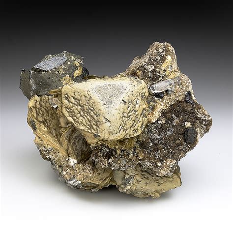 Siderite With Cassiterite Muscovite Quartz Arsenopyrite Minerals