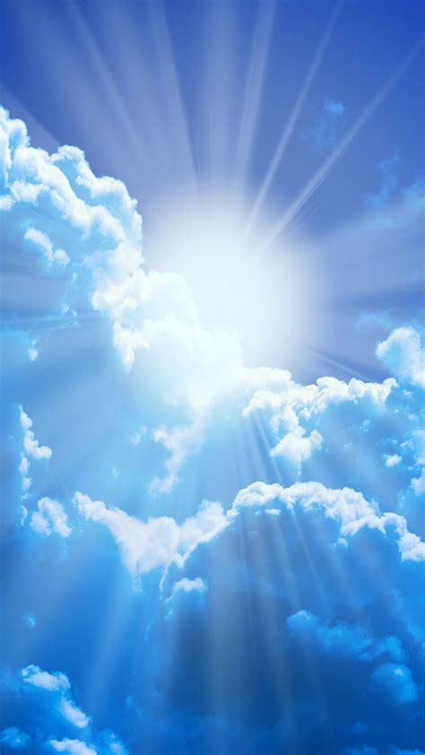 1080x1920 Cielo Nube Sol Rayos De Luz Naturaleza Fotos Del Cielo