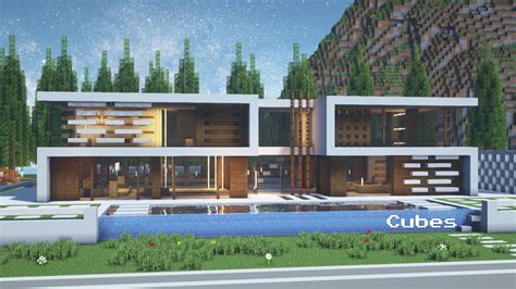 Minecraft modern house ( tutorial in the comments ) : r/Minecraftbuilds