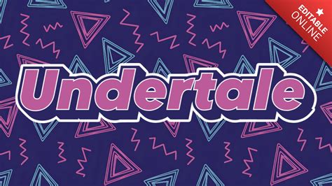 Undertale Nostalgiczna Czcionka Retro Z Lat Generator Efekt W