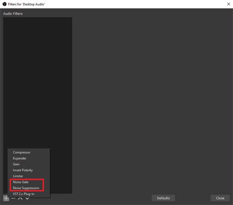 How To Use Noise Suppression And Noise Gate In Obs