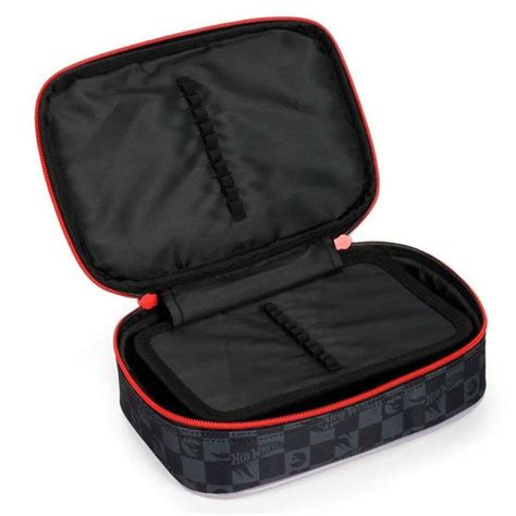 Estojo Box Hot Wheels Preto Ei Hw Luxcel Mega Impress Papelaria Copos Personalizados