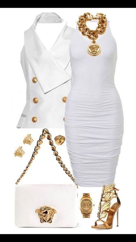 White And Gold Outfit Ideas For Ladies Dresses Images 2022