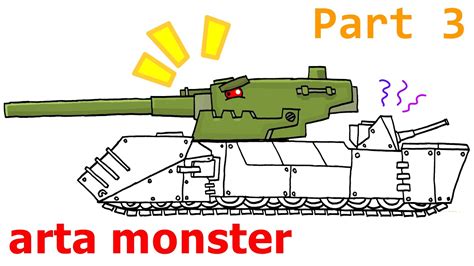 Cara Menggambar Tank Kartun Arta Monster Homeanimations Part