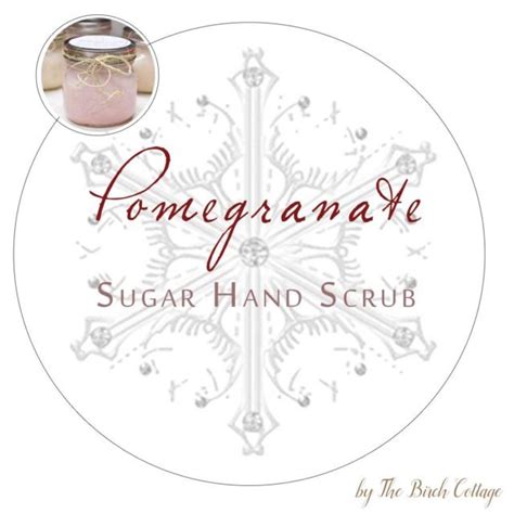 NEW DIY Sugar Hand Scrub Printable Labels The Birch Cottage