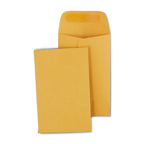 00 Coin Envelopes 1 11 16 X 2 3 4 24lb Brown Kraft 250 Qty