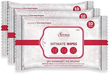 Sirona Natural Intimate Wipes With Fruits And Aloe Vera Extracts