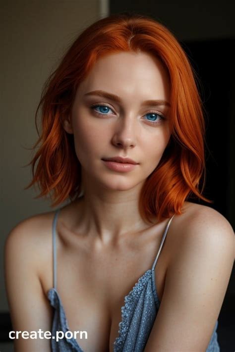 Small Breast Ginger Blue Eyes AI Porn