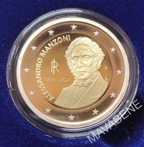 Italien 2 Euro 2023 Alessandro Manzoni 2 Monete Proof BU Catawiki