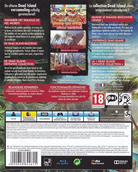 Dead Island Definitive Collection 2016 Playstation 4 Box Cover Art Mobygames