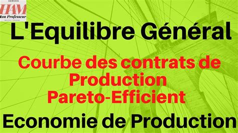 TD6 Equilibre Général EX4 2 La Courbe des Contrats de Production