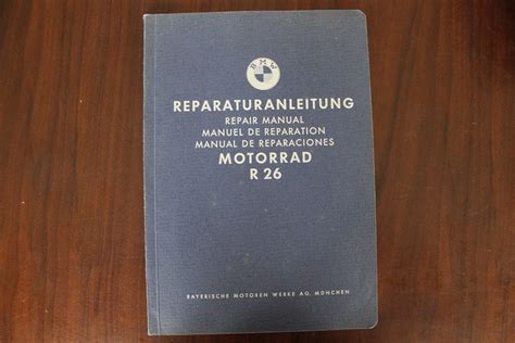 BMW R26 Motorcycle Repair Manual Motorrad Reparatur Anleitung Simons