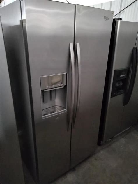 Whirlpool refrigerator side by side stainless steel for sale in Houston ...