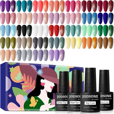 JODSONE 36 PCS Gel Nail Polish Set Gel Nail Kit With 32 Colors Gel