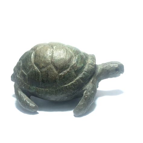 Tortue en Serpentine du Zimbabwe 185 g Lithothérapie Dans les