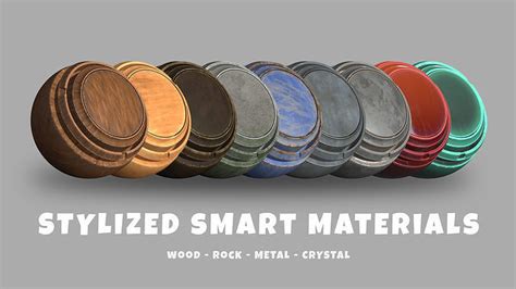 Texture Stylized Smart Material Bundle For Substance Painter V Vr Ar