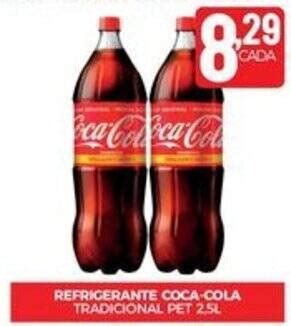 REFRIGERANTE COCA COLA TRADICIONAL PET 2 5L Oferta Na Fort Atacadista