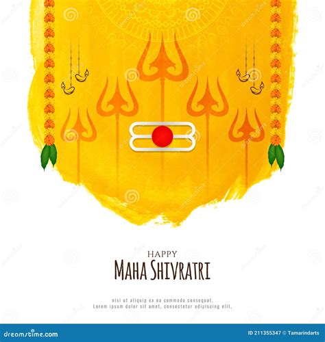 Fundo Do Festival Religioso Hindu De Maha Shivratri Ilustra O Do Vetor