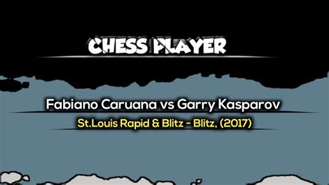 Fabiano Caruana Vs Garry Kasparov St Louis Rapid Blitz Blitz