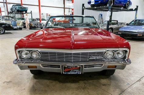 1966 Chevrolet Impala 36824 Miles Regal Red Convertible 327ci V8 4