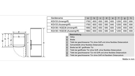 Bosch Kge Lcp Serie Freistehende K Hl Gefrier Kombination Mit