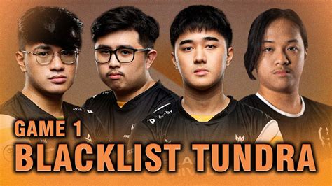 Blacklist Vs Tundra Game Cast By Kuku Armel Elite League Dota