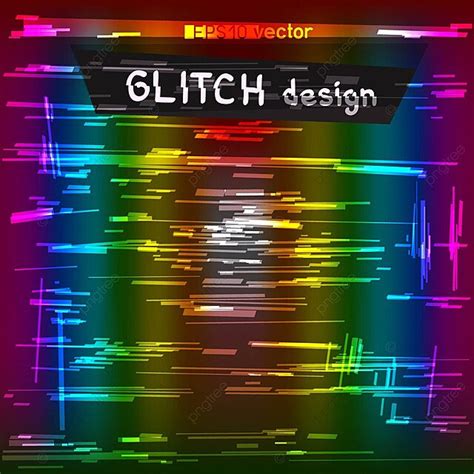 Rainbow Glitch Png Vector Psd And Clipart With Transparent