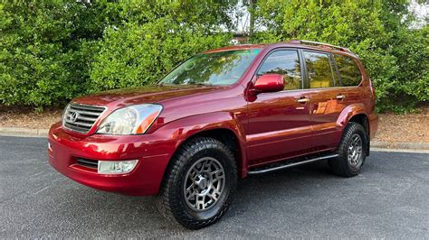 2009 Lexus Gx470 Salsa Red Pearl Stock Suspension With Sliders And