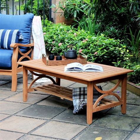 Abbington Teak Wood 5 Piece Patio Conversation Set With Navy Cushion