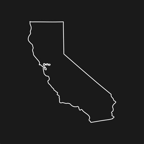 California Map On Black Background 6580322 Vector Art At Vecteezy