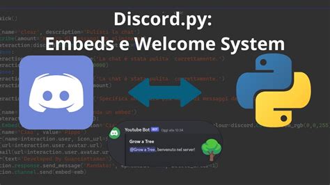 COME CREARE Un DISCORD Embeds E Benvenuto Discord Py Tutorial