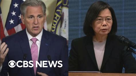 House Speaker Kevin Mccarthy And Taiwan President Tsai Ing Wen To Meet In California Youtube