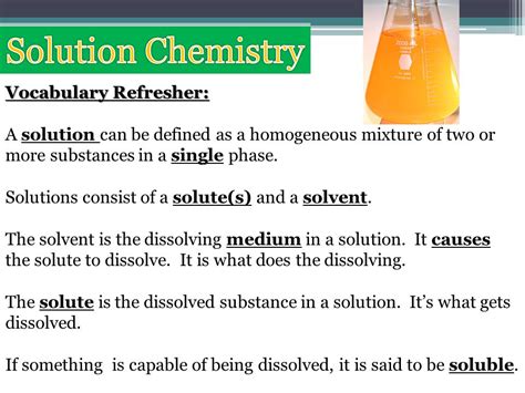 Solution Chemistry