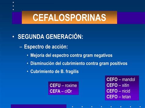 PPT CEFALOSPORINAS Y OTROS BETALACTÁMICOS PowerPoint Presentation