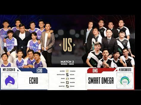 ECHO Vs SMART OMEGA Game 2 MPL PH S10 Week 2 Day 2 Aug 20 2022