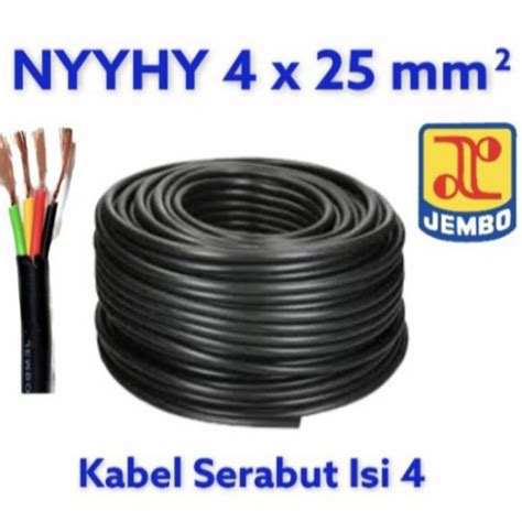 Jual KABEL NYYHY 4X25 1Mtr JEMBO BISA PPN Kab Bekasi SINAR MURIA