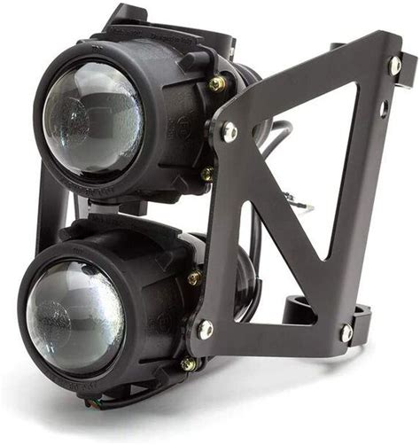 Motorcycle Dual Stacked Projector Headlight E Marked Dot Approved