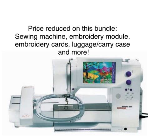 Bernina Artista E Sewing Machine And Embroidery Module Etsy