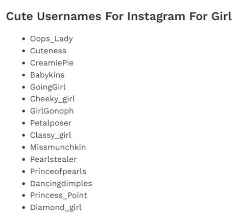 Cute Usernames For Instagram For Girl in 2023 | Usernames for instagram ...