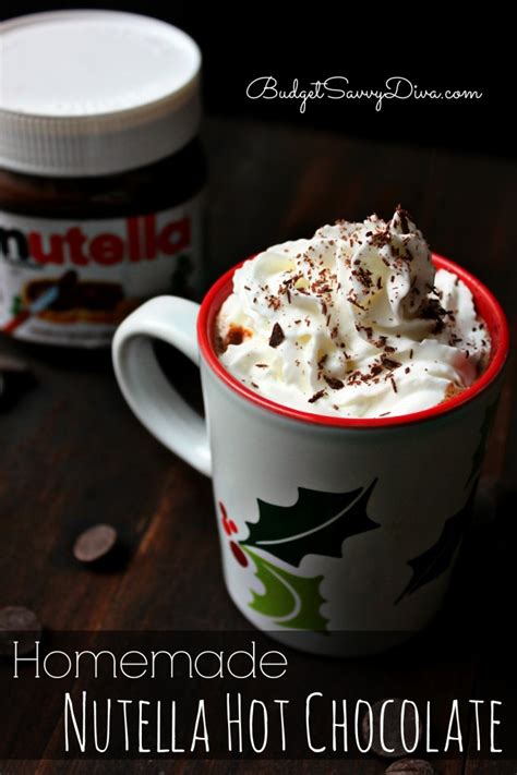 Homemade Nutella Hot Chocolate Budget Savvy Diva
