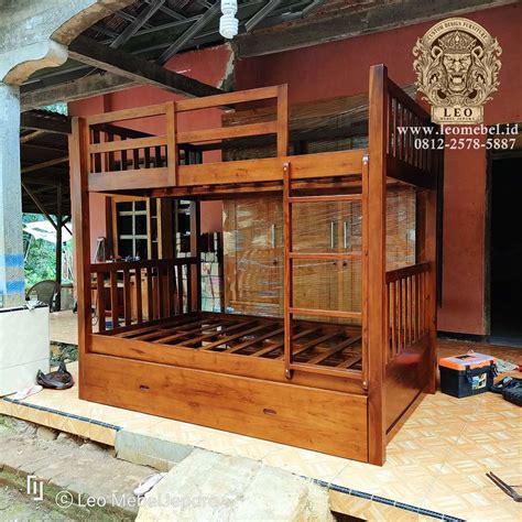 Tempat Tidur Tingkat Minimalis Leo Mebel Jepara