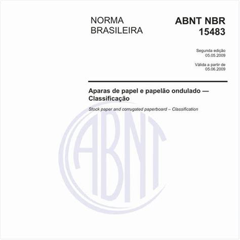 Target Normas ABNT NBR 15483 NBR15483 Aparas de papel papelão