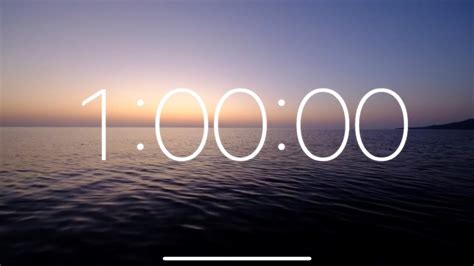 1 Hour Timer Beautiful Ocean Sunset Relaxing And Calm Music Youtube