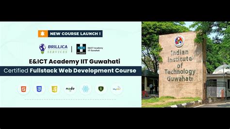 E ICT Academy IIT Guwahati Certified Full Stack Web Development Course