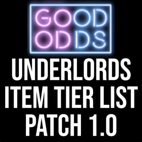 Create A Dota Underlords Items Tier List TierMaker