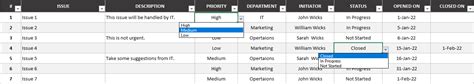 Issue Tracker Excel Template Instant Download